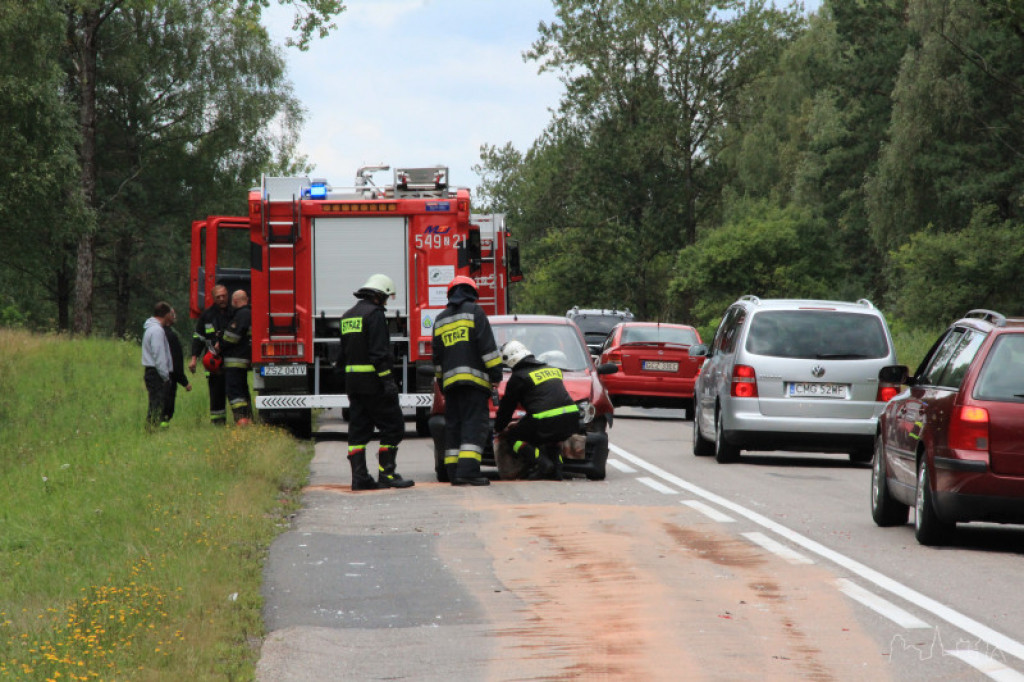 Wypadek koło Białego Boru. Zderzyły się trzy auta