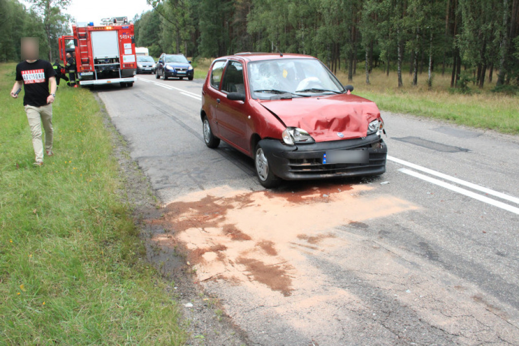 Wypadek koło Białego Boru. Zderzyły się trzy auta