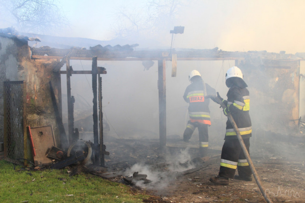Pożar pod Szczecinkiem