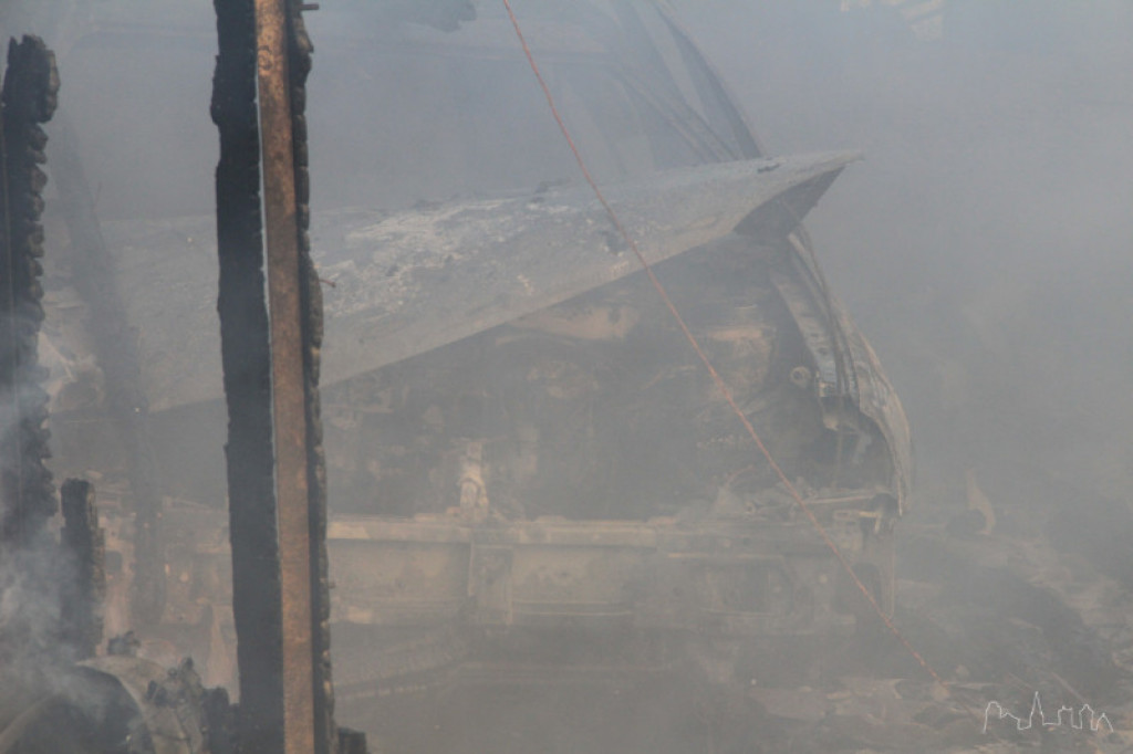 Pożar pod Szczecinkiem