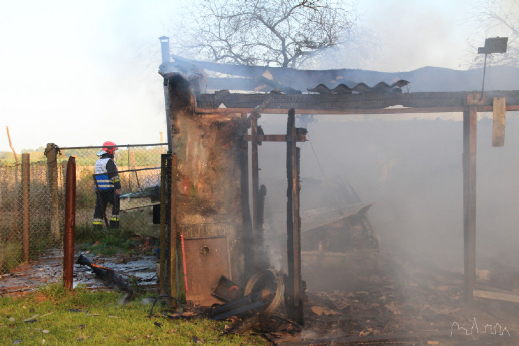 Pożar pod Szczecinkiem