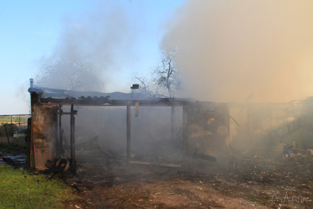 Pożar pod Szczecinkiem