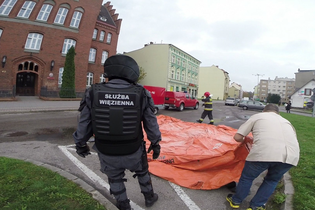 Atak terrorystyczny na ZK w Szczecinku - ćwiczenia