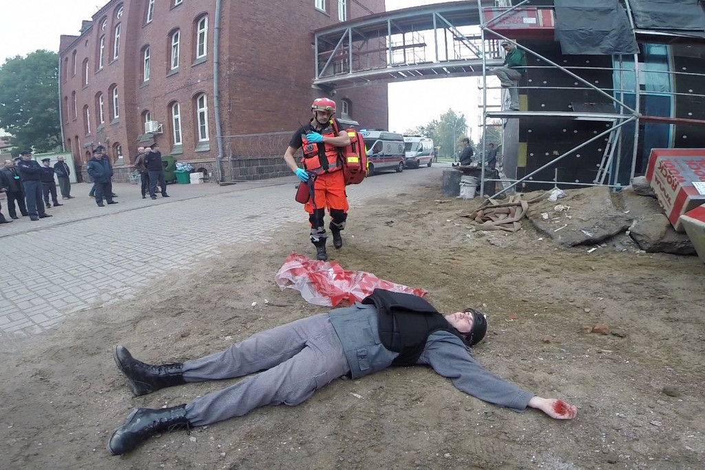 Atak terrorystyczny na ZK w Szczecinku - ćwiczenia