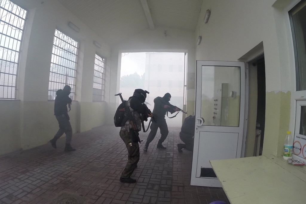 Atak terrorystyczny na ZK w Szczecinku - ćwiczenia