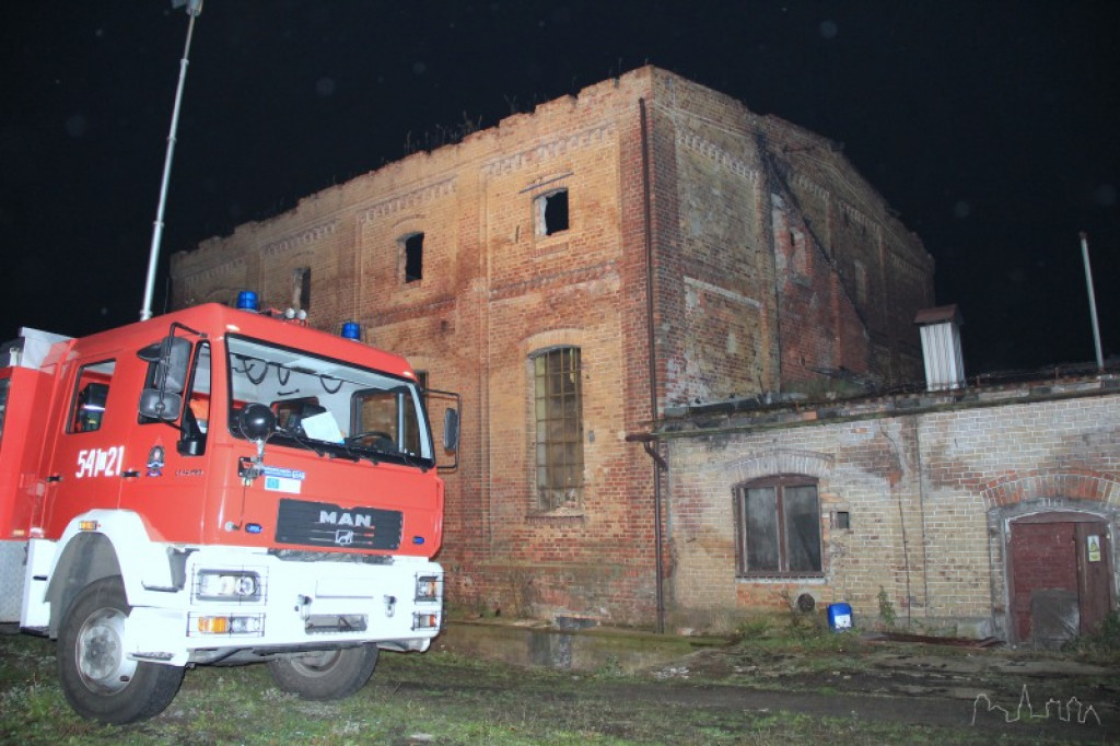 Zawaliła się gorzelnia w Grabiążu