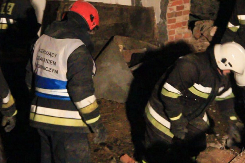 Zawaliła się gorzelnia w Grabiążu