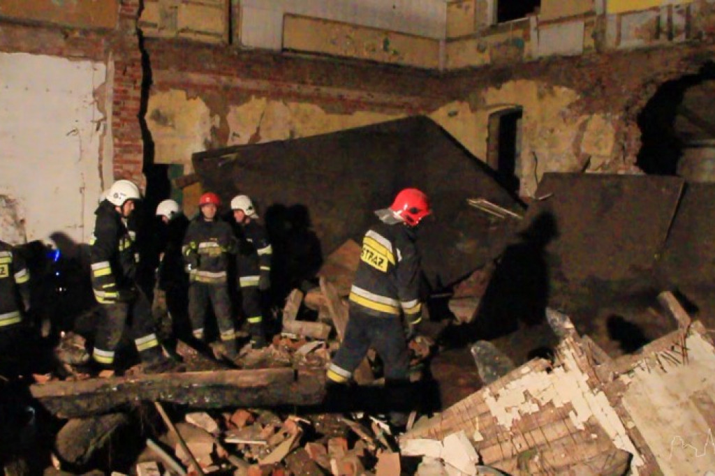 Zawaliła się gorzelnia w Grabiążu