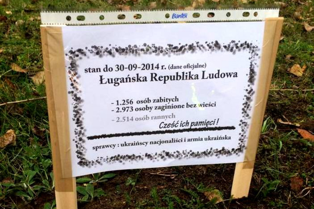 Nekrologi na szczecineckim cmentarzu nawiązujące do konfliktu na Ukrainie