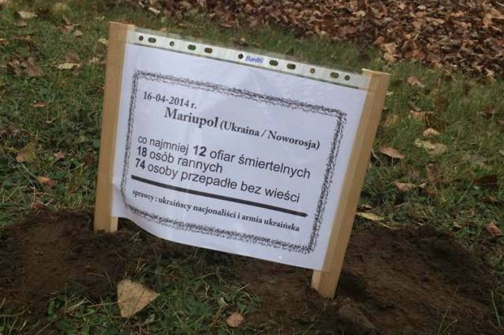 Nekrologi na szczecineckim cmentarzu nawiązujące do konfliktu na Ukrainie
