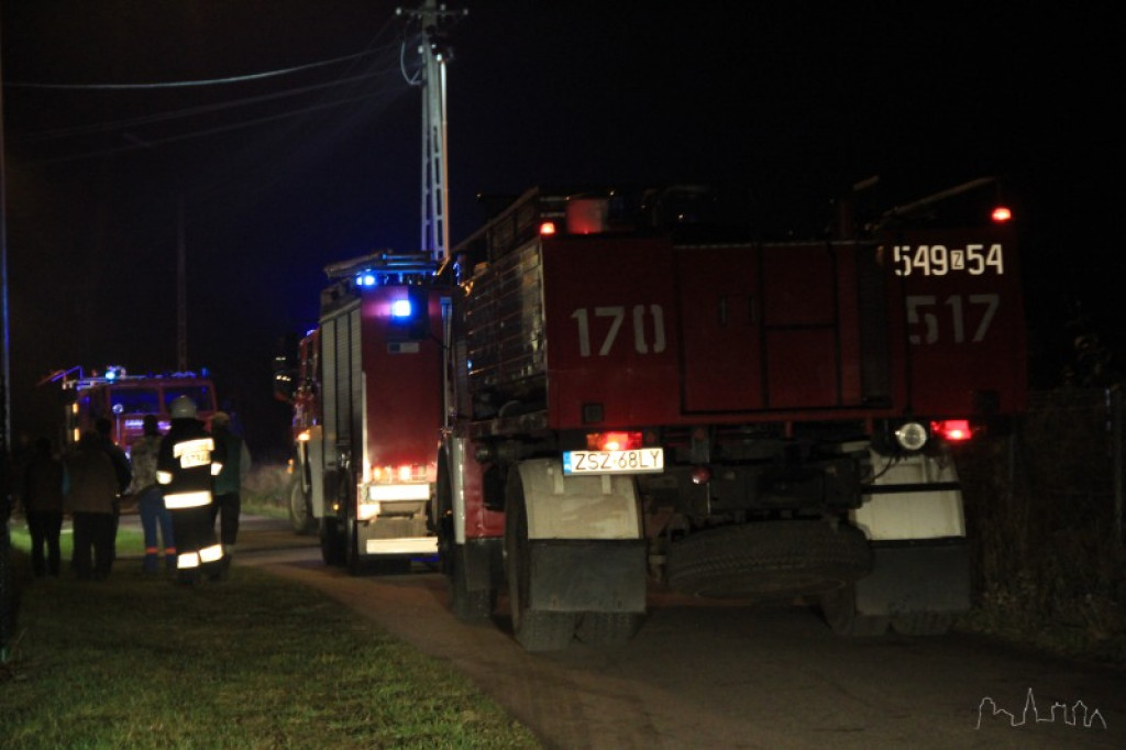 Pożar budynku gospodarczego w Żółtnicy