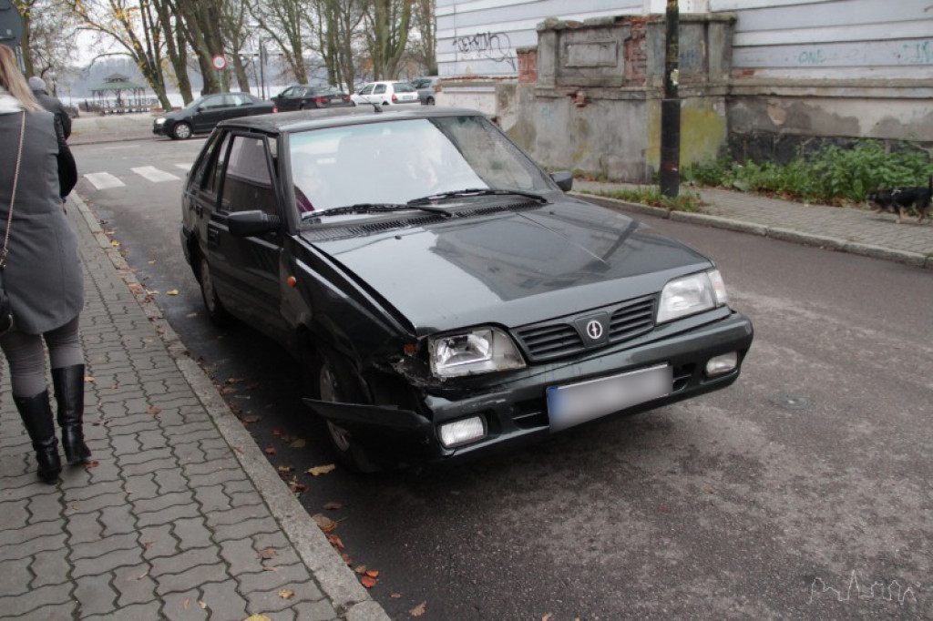 Kolizja trzech aut na Ordona