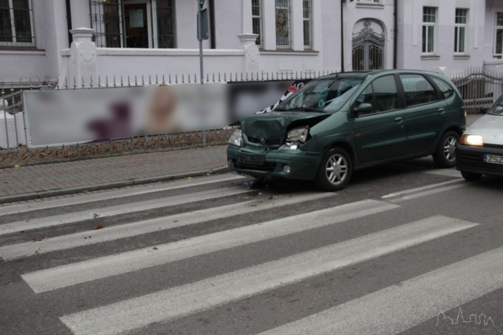 Kolizja trzech aut na Ordona