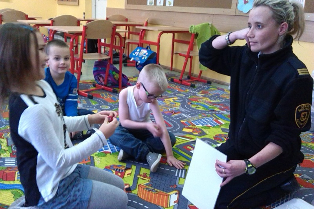 Spotkanie Straży Miejskiej z dziećmi