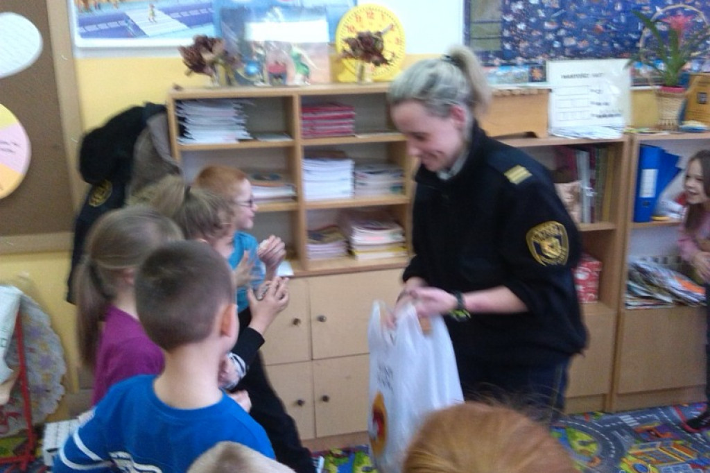 Spotkanie Straży Miejskiej z dziećmi