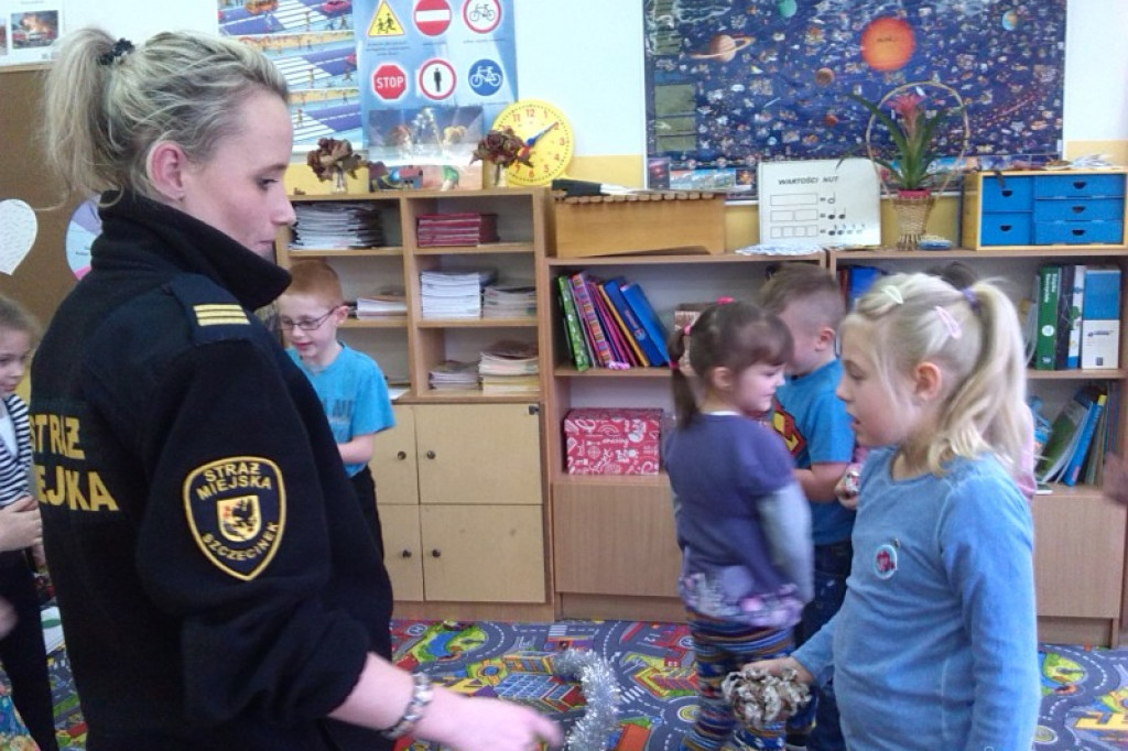 Spotkanie Straży Miejskiej z dziećmi