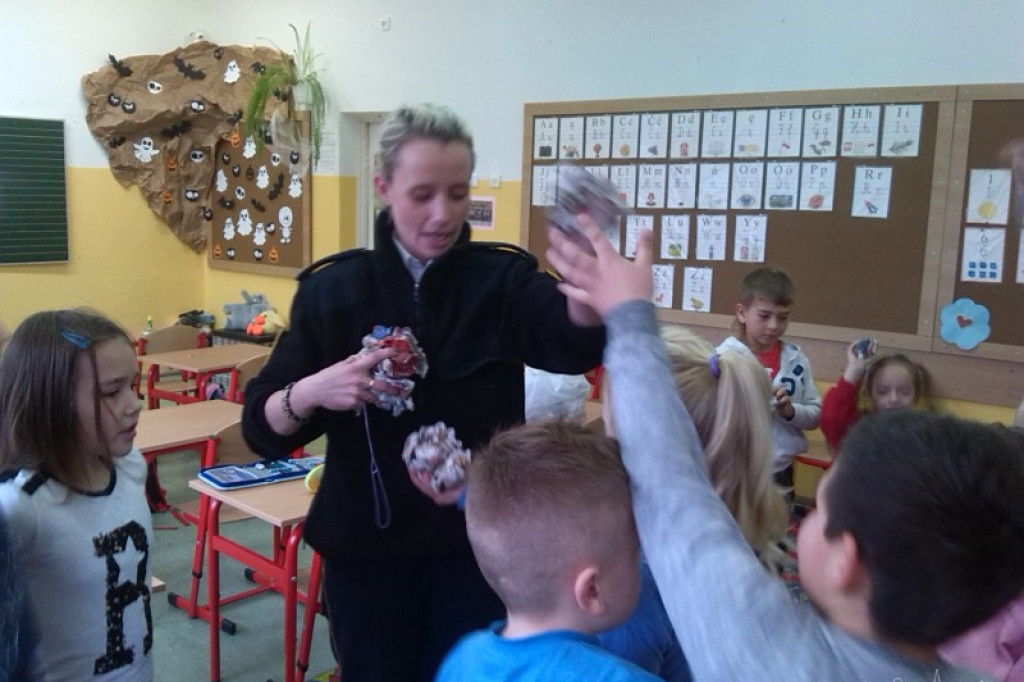 Spotkanie Straży Miejskiej z dziećmi