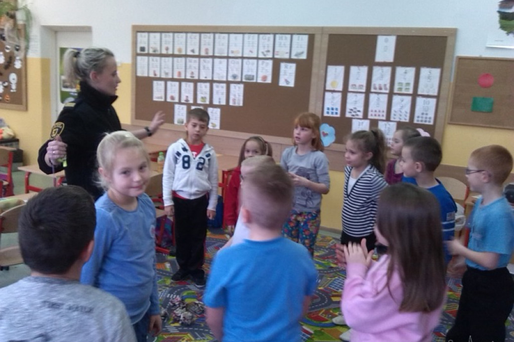 Spotkanie Straży Miejskiej z dziećmi