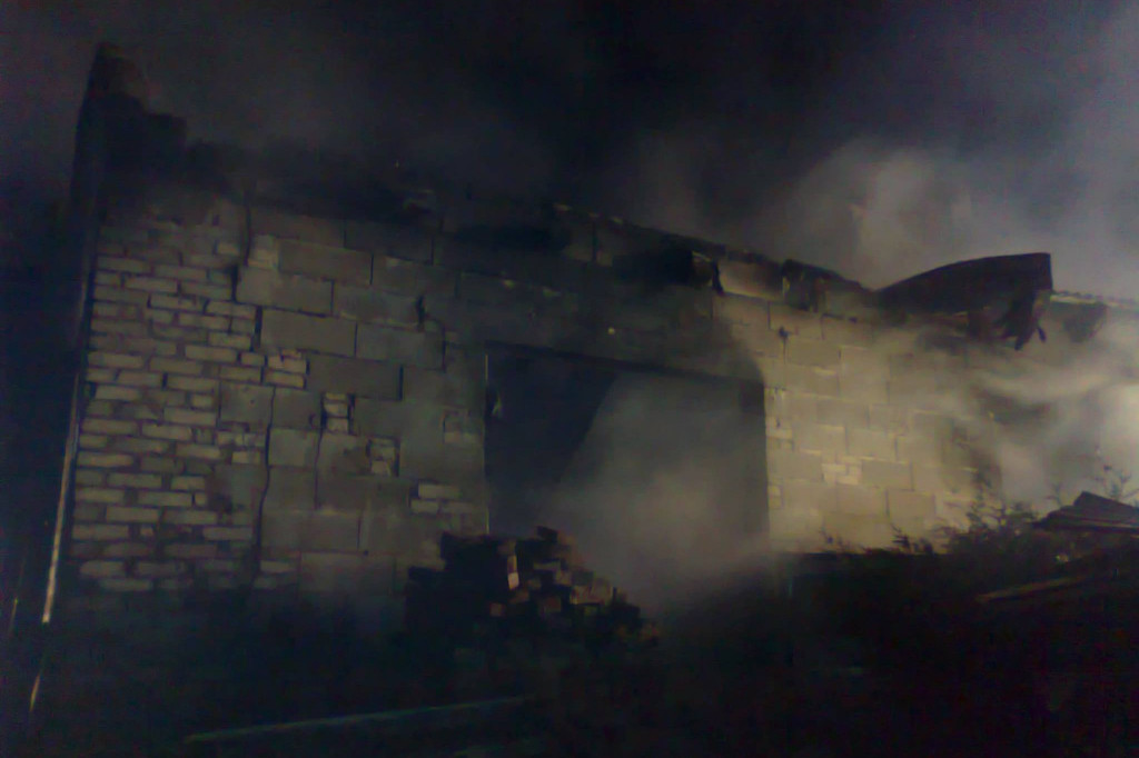 Pożar stolarni w Rakowie