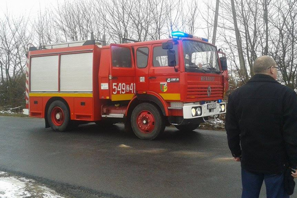 SsangYong uderzył w drzewo. Kierowca trafił do szpitala