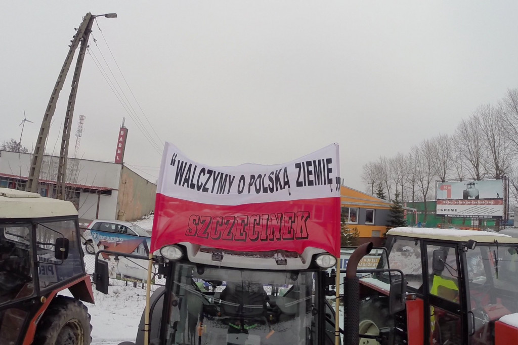 Protest szczecineckich rolników
