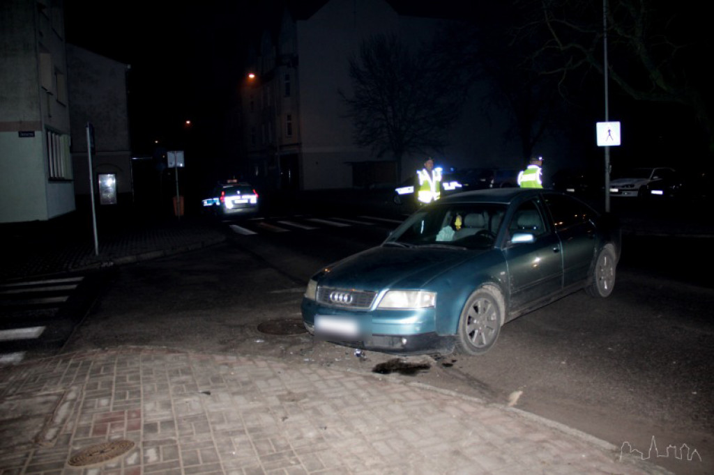 Kolizja na skrzyżowaniu Kościuszki - Jeziorna