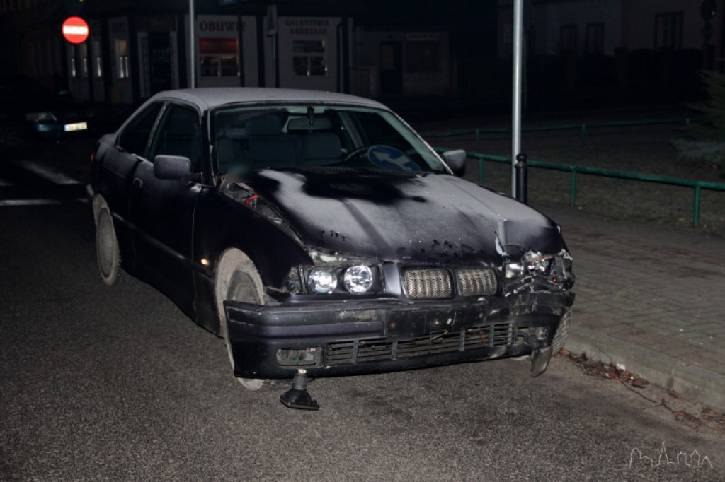 Kolizja na skrzyżowaniu Kościuszki - Jeziorna