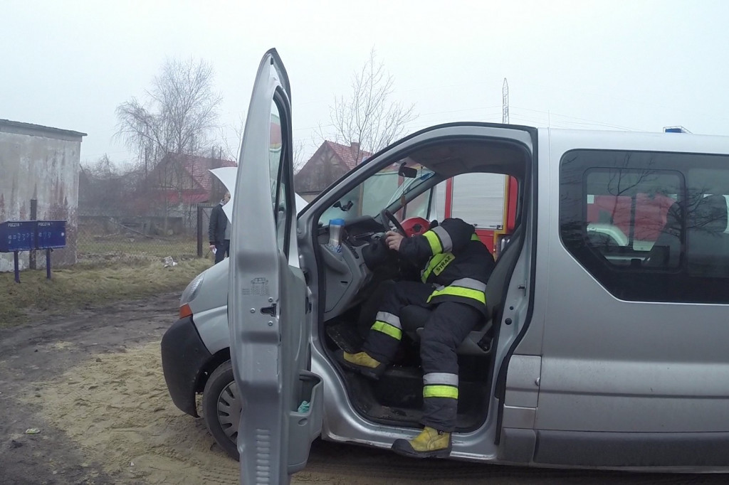 Chwile grozy w drodze do szkoły