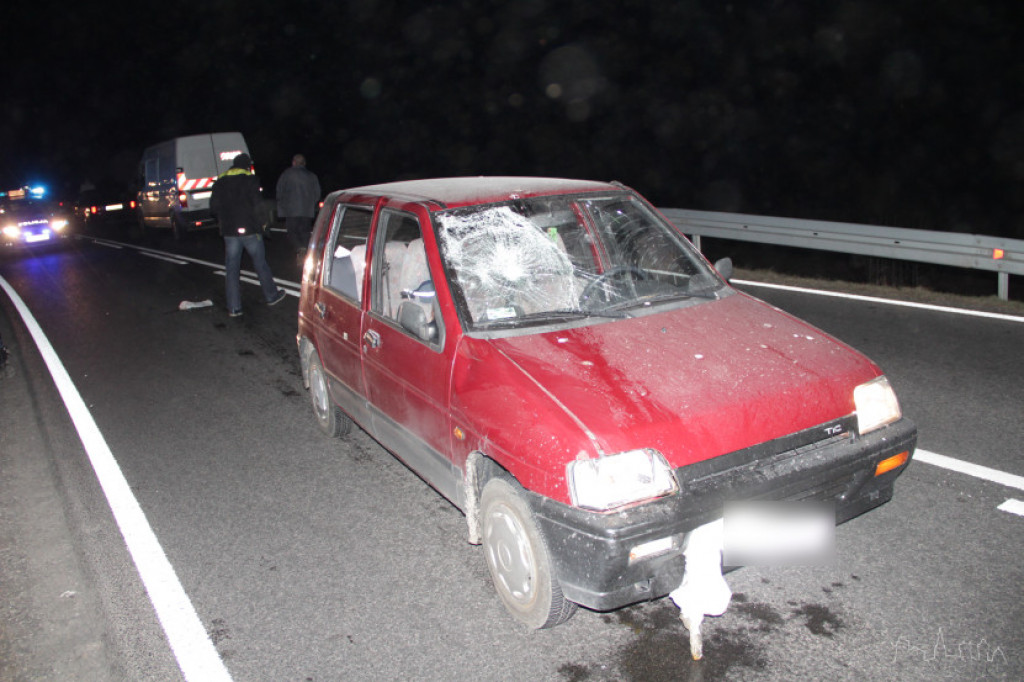 Śmiertelne potrącenie na drodze krajowej nr 20 (Jelenino - Sitno)