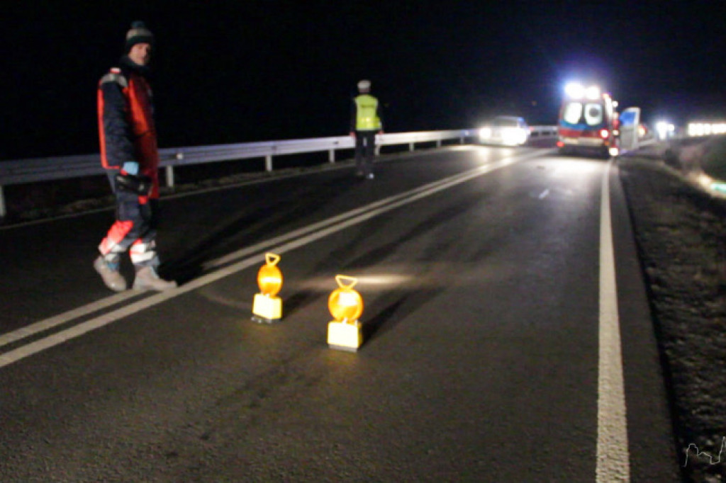 Śmiertelne potrącenie na drodze krajowej nr 20 (Jelenino - Sitno)