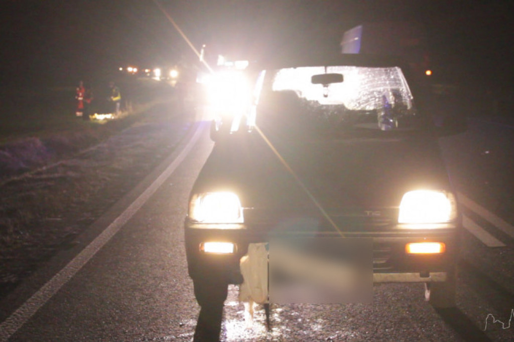 Śmiertelne potrącenie na drodze krajowej nr 20 (Jelenino - Sitno)