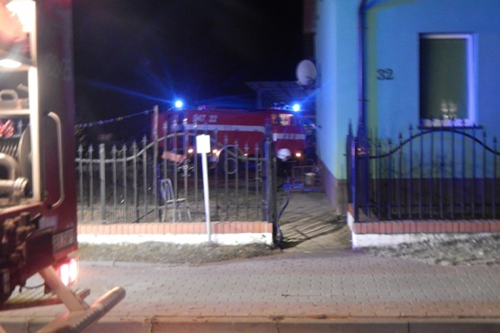 Pożar piwnicy w Grabowie