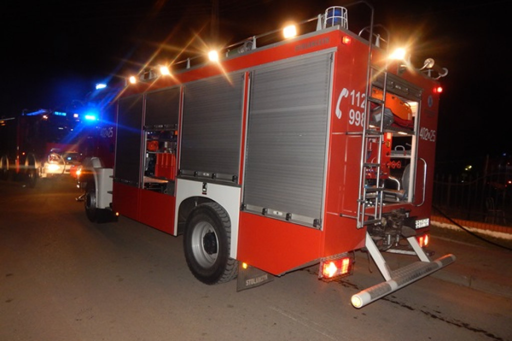 Pożar piwnicy w Grabowie