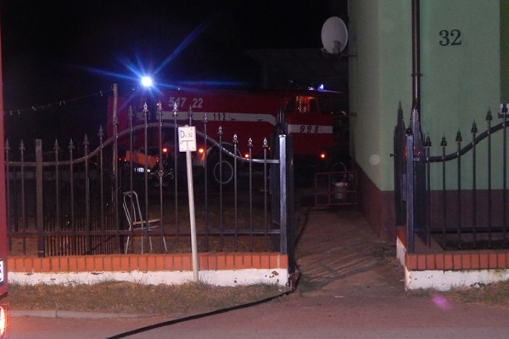 Pożar piwnicy w Grabowie