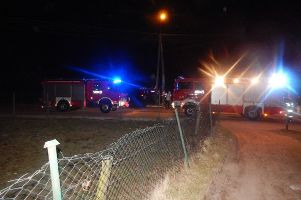 Pożar piwnicy w Grabowie