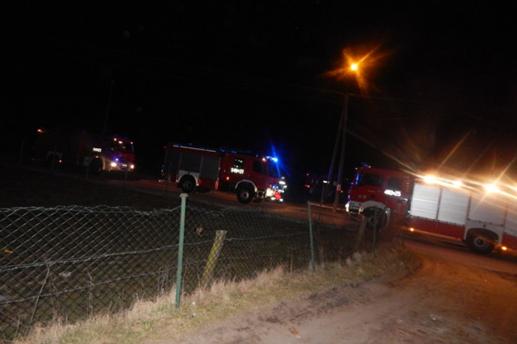 Pożar piwnicy w Grabowie