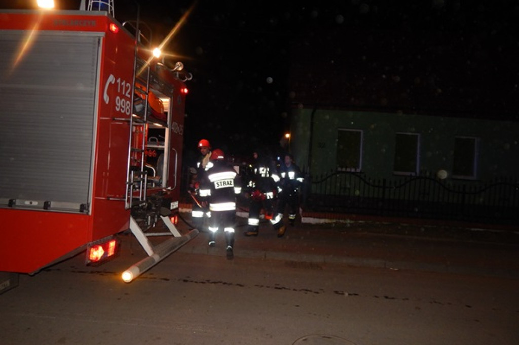 Pożar piwnicy w Grabowie