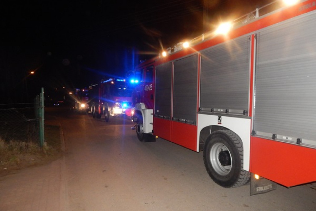 Pożar piwnicy w Grabowie