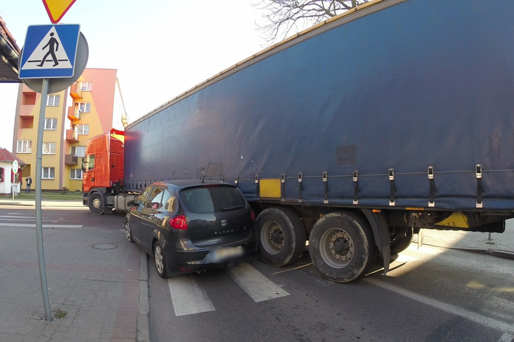 Kolizja w centrum Szczecinka