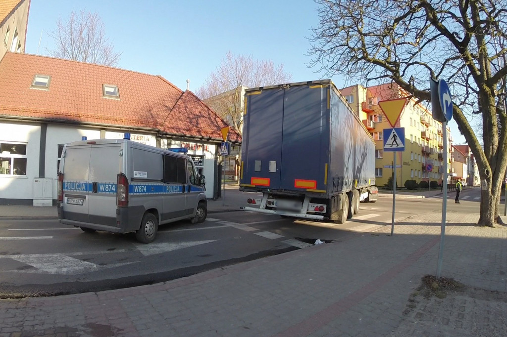 Kolizja w centrum Szczecinka