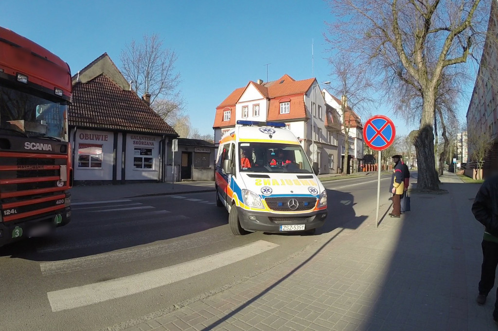 Kolizja w centrum Szczecinka