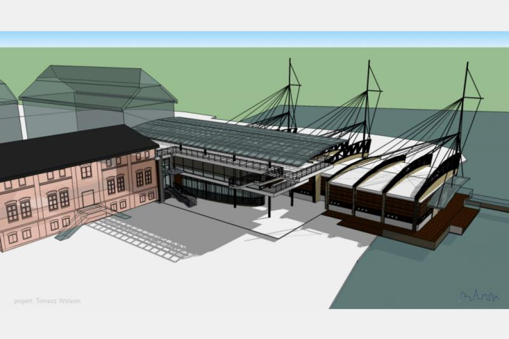 Budowa Centrum Ekologicznego w Szczecinku z lotu ptaka