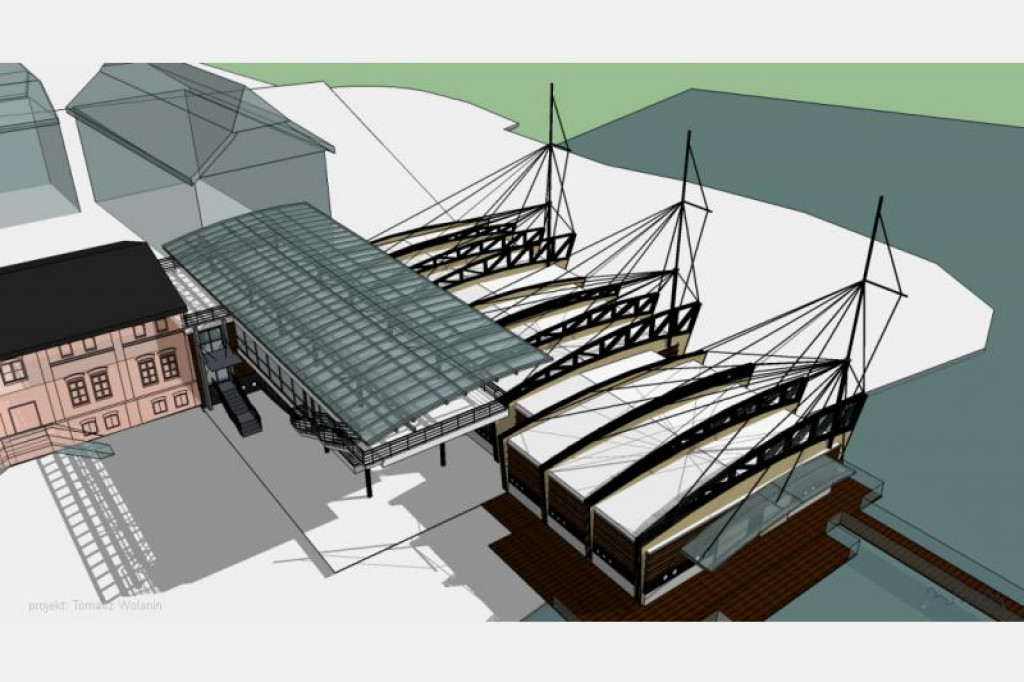 Budowa Centrum Ekologicznego w Szczecinku z lotu ptaka