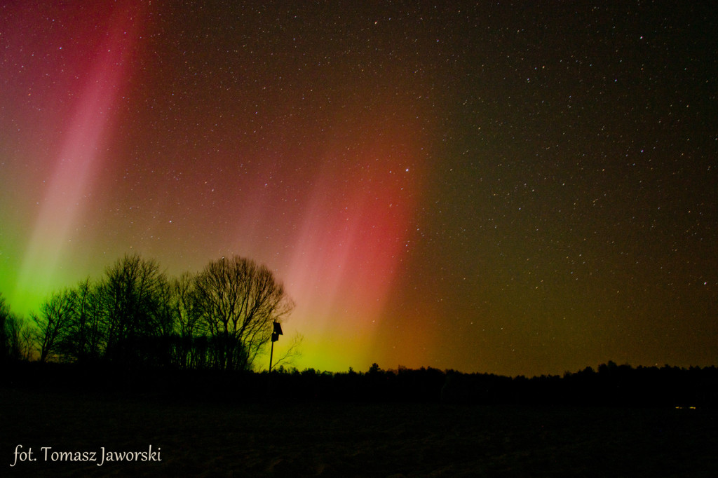 Zorza polarna nad Wielimiem | fot. Tomasz Jaworski