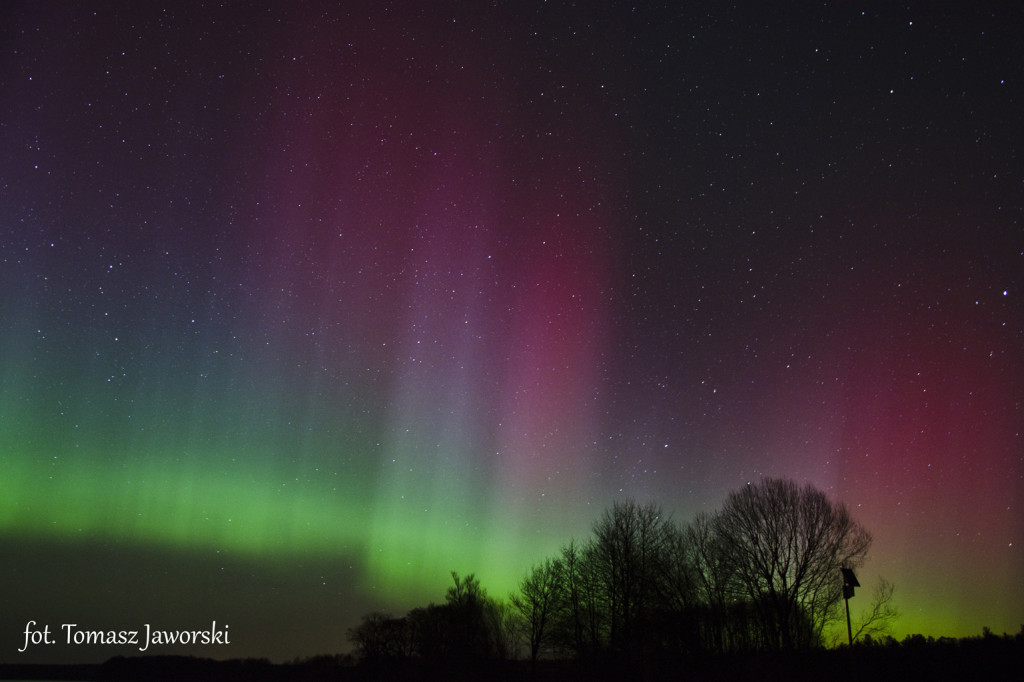 Zorza polarna nad Wielimiem | fot. Tomasz Jaworski