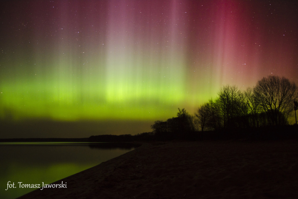 Zorza polarna nad Wielimiem | fot. Tomasz Jaworski