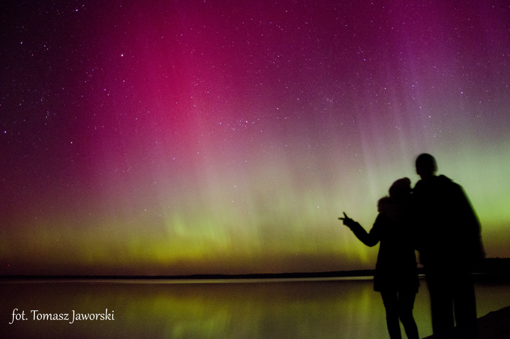 Zorza polarna nad Wielimiem | fot. Tomasz Jaworski