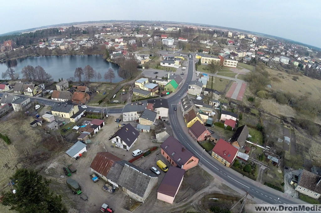 Biały Bór z lotu drona