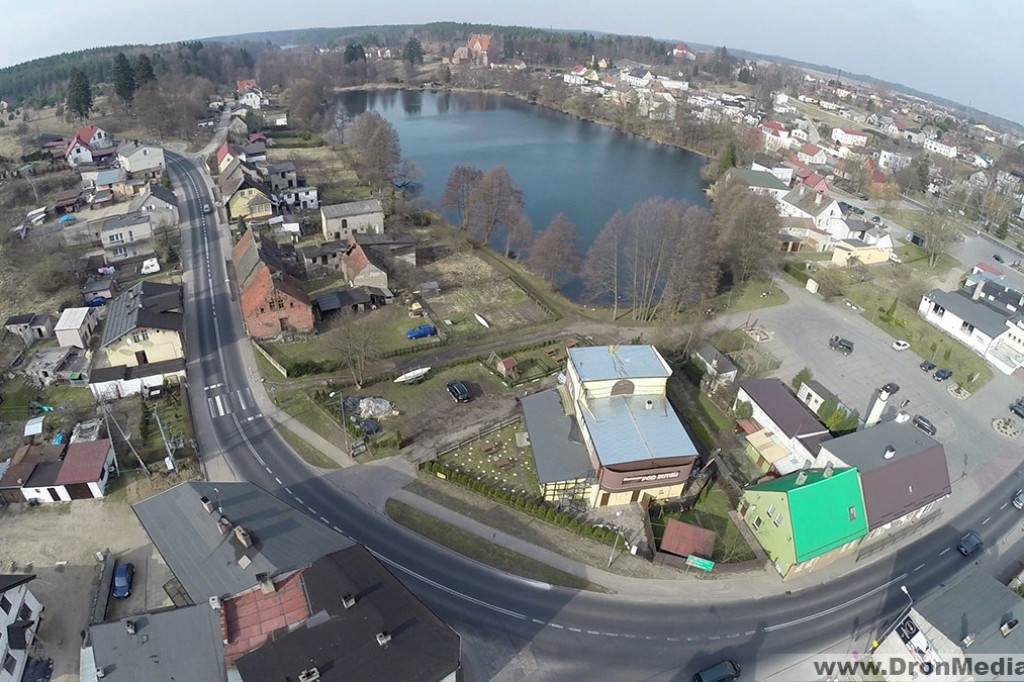 Biały Bór z lotu drona