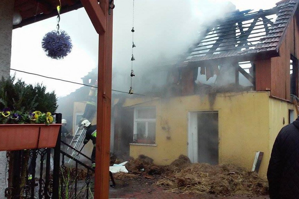 Pożar budynku gospodarczego w Krosinie | OSP Krosino